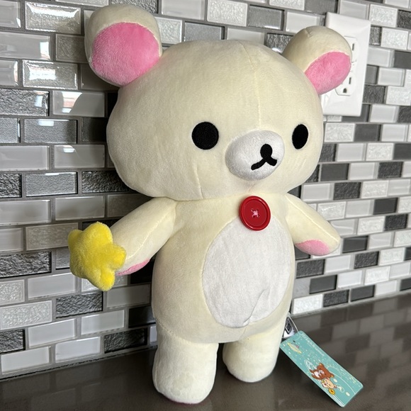 ⭐️San-X Rilakkuma KORILAKKUMA HOLDING STAR Plush / 14” / Kawaii / BRAND NEW⭐️ - Picture 5 of 15